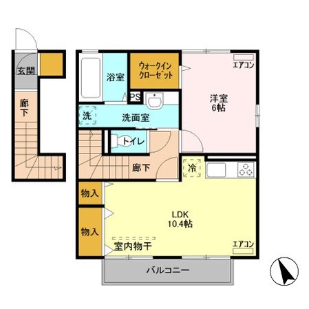 ムーン カーサ IIの物件間取画像